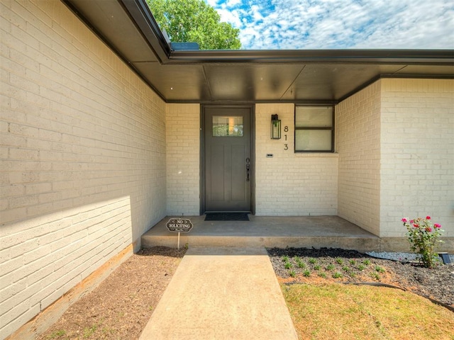 813 Branchwood Ct, Norman, OK 73072 - entrance to property featuring brick siding