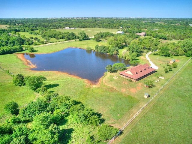 drone / aerial view of a large body of water