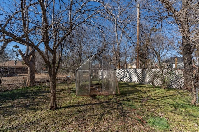 1925 NW 36th St, Oklahoma City, OK 73118 - view of yard with an exterior structure and an outdoor structure