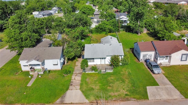 aerial view of residential area