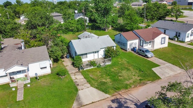 aerial perspective of suburban area