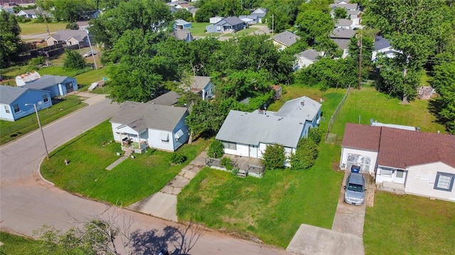 aerial perspective of suburban area