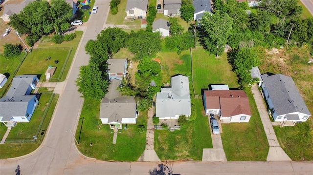 aerial perspective of suburban area