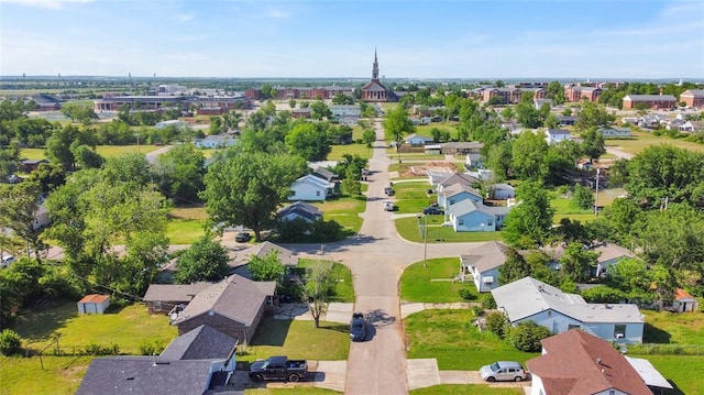 aerial perspective of suburban area