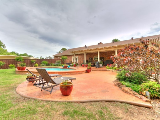 8501 S Council Rd, Oklahoma City, OK 73169 - view of patio / terrace featuring a pergola