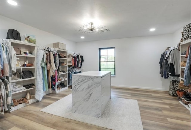 40202 Benson Park Rd, Shawnee, OK 74801 - spacious closet featuring light wood finished floors