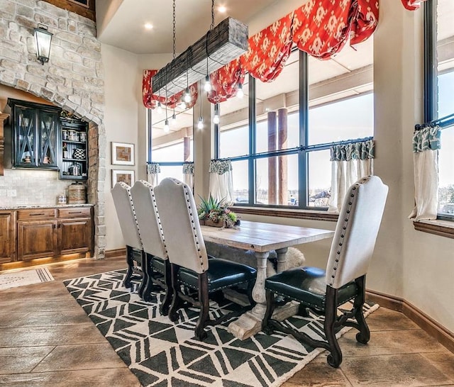 5400 N Piedmont Rd Unit A, Piedmont, OK 73078 - dining room with wood finished floors and baseboards