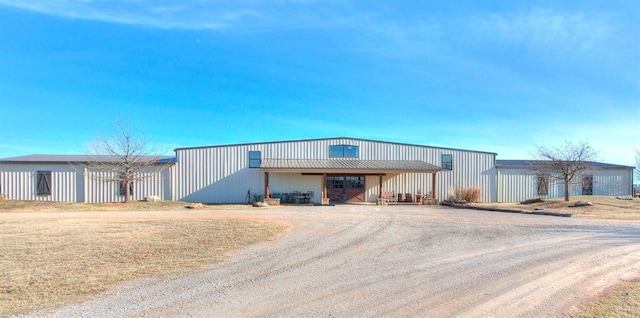 5400 N Piedmont Rd Unit A, Piedmont, OK 73078 - view of front of house featuring an outbuilding and dirt driveway