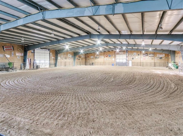 5400 N Piedmont Rd Unit A, Piedmont, OK 73078 - view of indoor horse riding arena