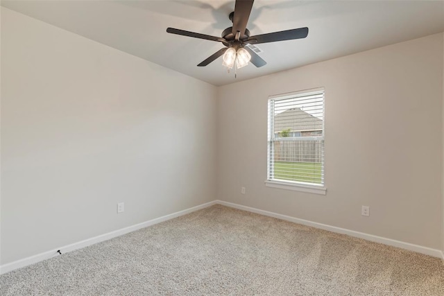 4705 Bermuda Dr, Mustang, OK 73064 - empty room with carpet, baseboards, and a ceiling fan