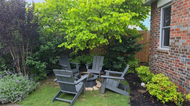25 Firefly Ln, Eufaula, OK 74432 - view of yard with a fire pit