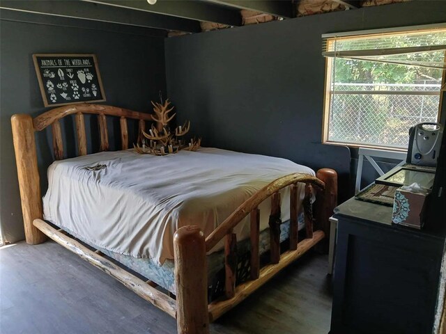 218 N 4150th Rd, Antlers, OK 74523 - bedroom with wood finished floors