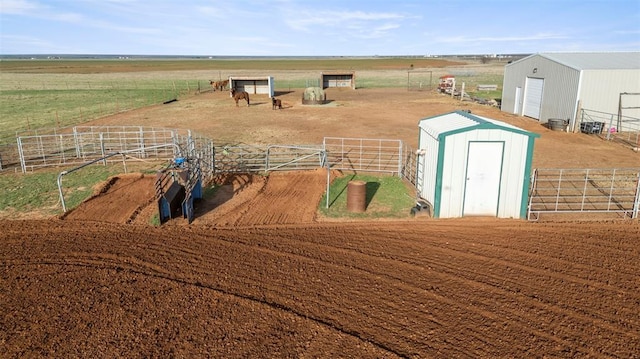 22950 E 1130th Rd, Bessie, OK 73622 - deck featuring a view of rural / pastoral area and a shed