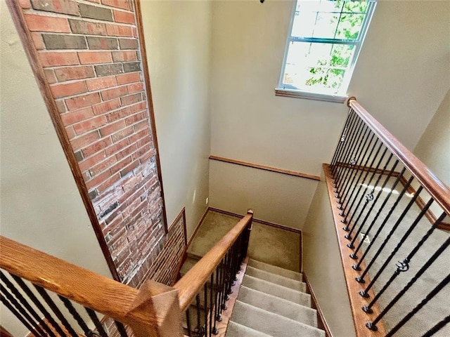 9817 Horseshoe Rd, Oklahoma City, OK 73162 - stairs with carpet