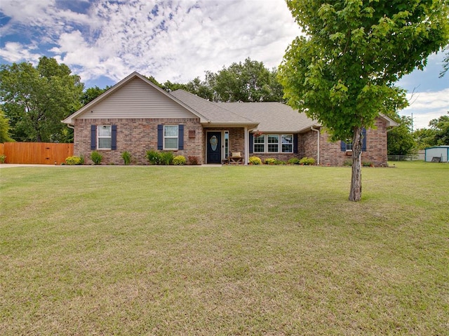 1015 N 3rd Ave, Stroud, OK 74079 - ranch-style home featuring brick siding