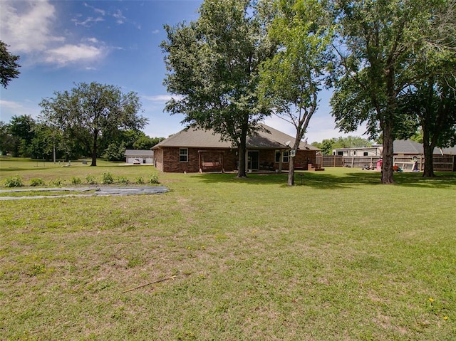 1015 N 3rd Ave, Stroud, OK 74079 - view of yard