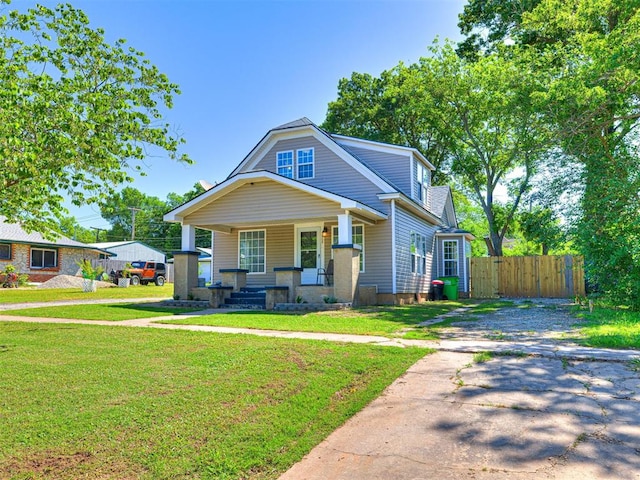 908 N Barta Ave, Prague, OK 74864 - view of front of house featuring covered porch