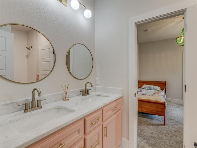 4300 High Range Ln, Edmond, OK 73034 - ensuite bathroom featuring double vanity
