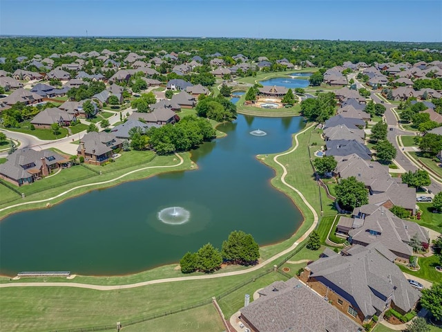 4300 High Range Ln, Edmond, OK 73034 - aerial view of property's location featuring nearby suburban area and a large body of water