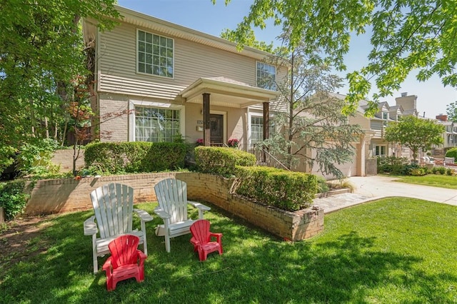 1109 Tedford Way, Nichols Hills, OK 73116 - view of front of property featuring a front lawn, driveway, and brick siding