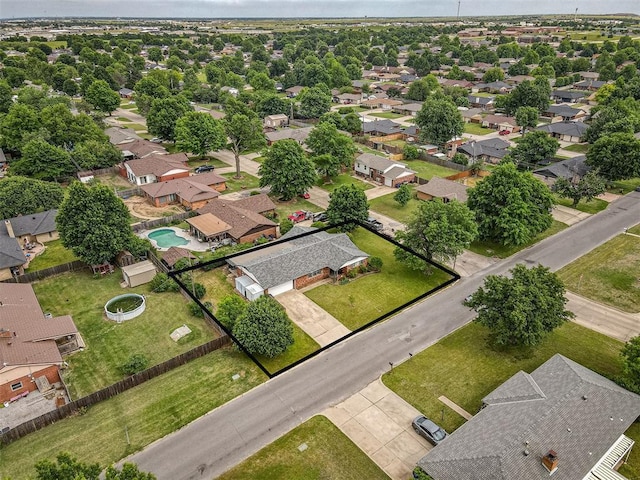 1515 S Reno Ave, El Reno, OK 73036 - aerial perspective of suburban area