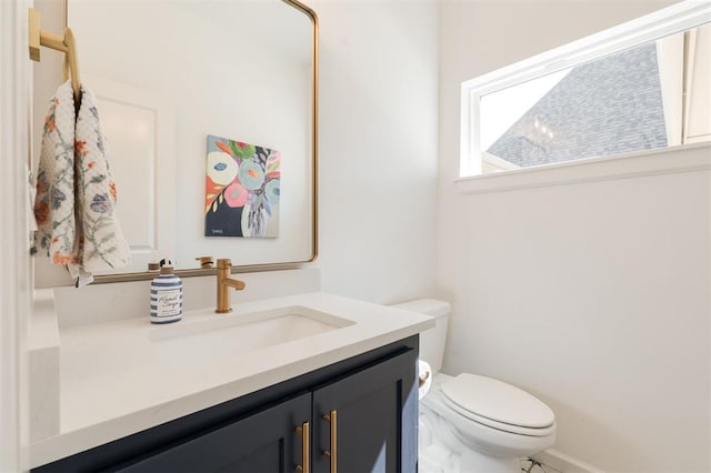 8421 NW 130th Ter, Oklahoma City, OK 73142 - half bathroom with vanity and toilet