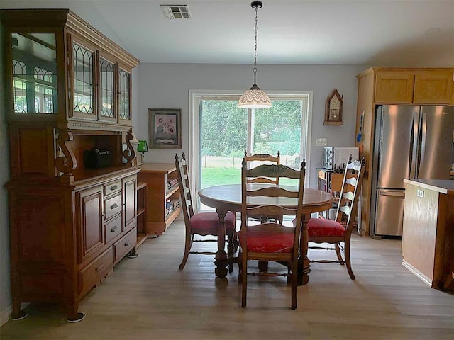 14452 Ns 3630th Rd, Sasakwa, OK 74867 - dining space with light wood-style flooring and baseboards