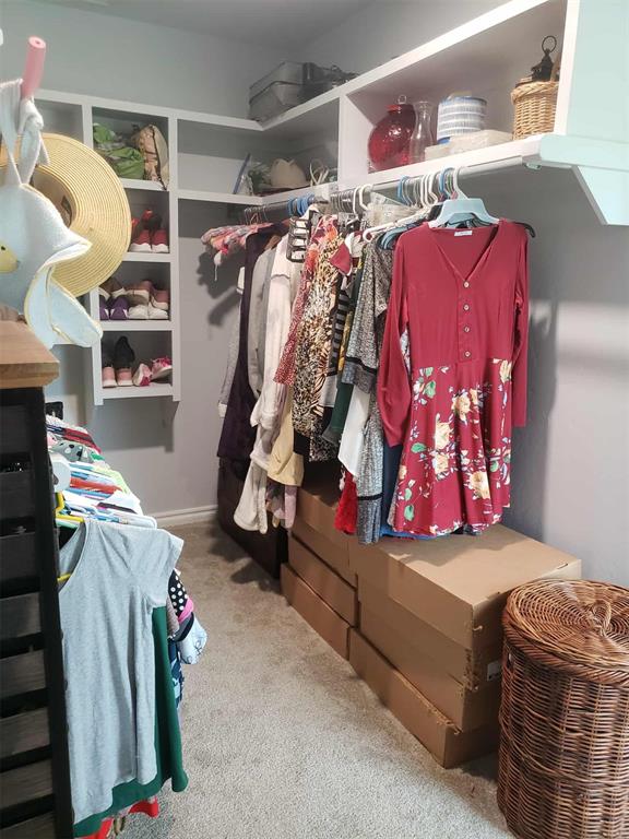 14452 Ns 3630th Rd, Sasakwa, OK 74867 - walk in closet with carpet floors
