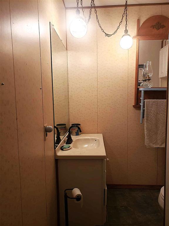 14452 Ns 3630th Rd, Sasakwa, OK 74867 - bathroom featuring vanity and toilet