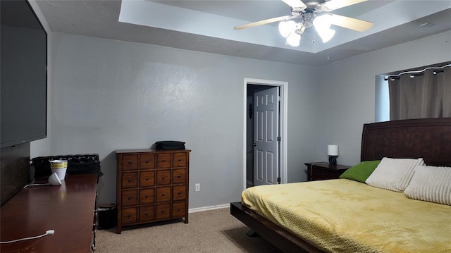 2338 Serenade Dr, Midwest City, OK 73130 - bedroom with carpet flooring, baseboards, and a ceiling fan