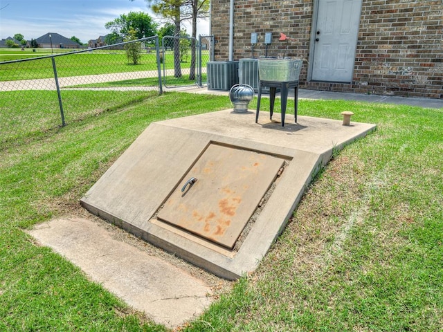 1960 Bermuda Dr, Newcastle, OK 73065 - view of storm shelter featuring cooling unit