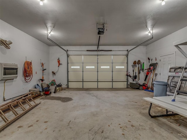 1960 Bermuda Dr, Newcastle, OK 73065 - garage with a garage door opener and heating unit