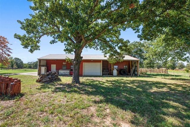 20302 Kings Rd, Shawnee, OK 74801 - view of yard with a pole building, an outdoor structure, and a garage