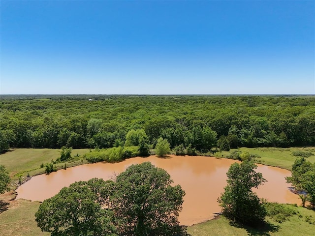 20302 Kings Rd, Shawnee, OK 74801 - aerial view of a nearby body of water and a heavily wooded area