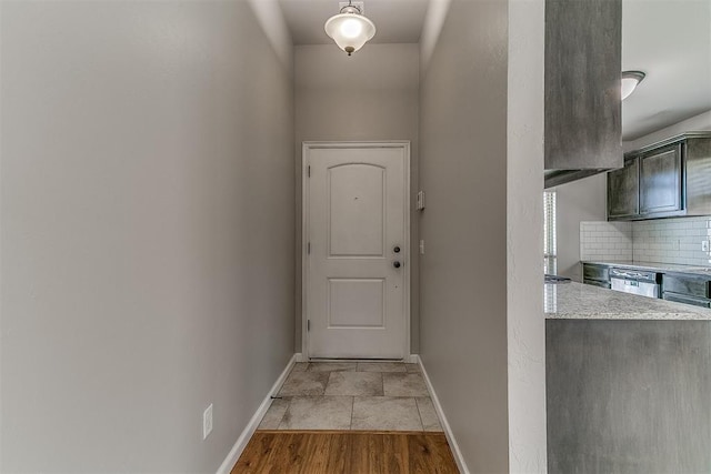 4108 NW 154th St, Edmond, OK 73013 - doorway with baseboards