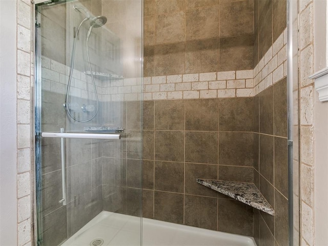 full bathroom with a stall shower