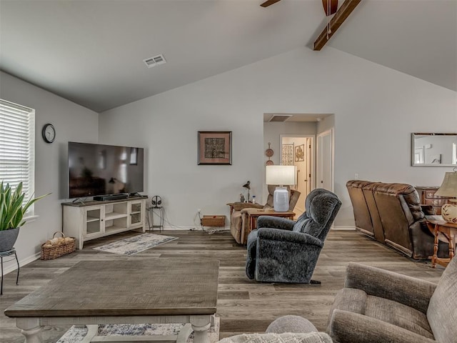 1466 County Rd 1188, Tuttle, OK 73089 - living room featuring wood finished floors and ceiling fan