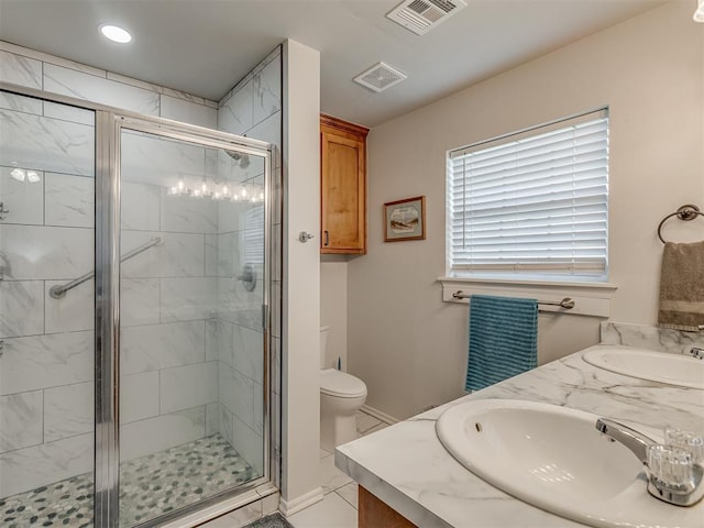 1466 County Rd 1188, Tuttle, OK 73089 - full bathroom with double vanity and a stall shower