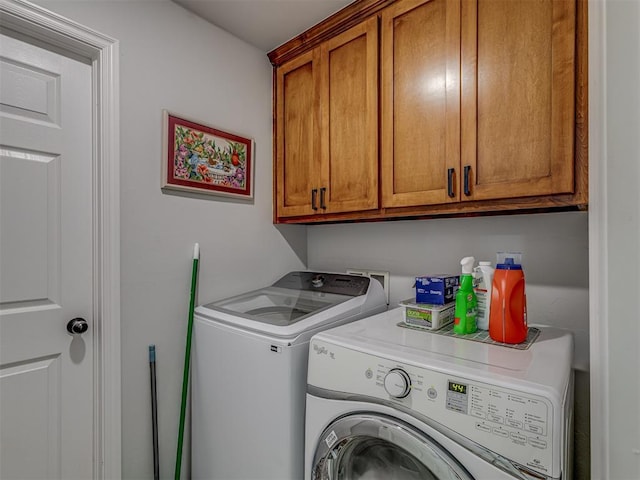 1466 County Rd 1188, Tuttle, OK 73089 - laundry room with washing machine and clothes dryer and cabinet space