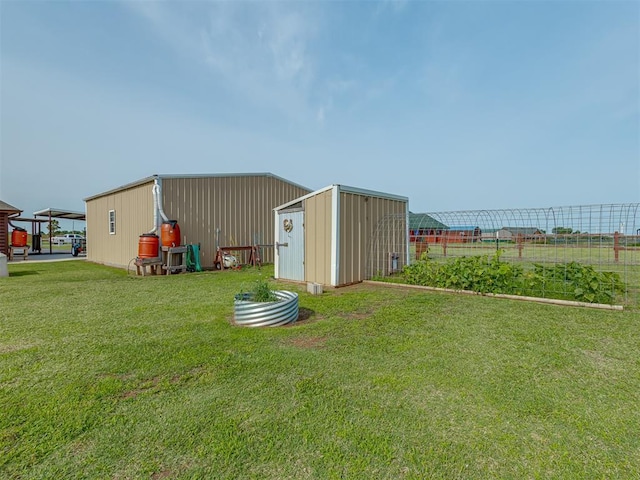 1466 County Rd 1188, Tuttle, OK 73089 - view of yard featuring a pole building and a storage shed