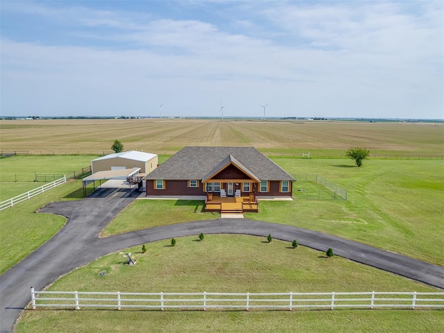 1466 County Rd 1188, Tuttle, OK 73089 - overview of rural landscape featuring a pastoral area