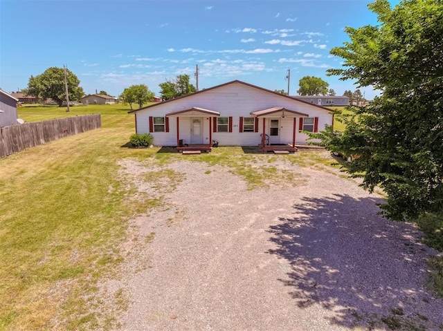 109 Clover Ln, Amber, OK 73004 - view of front of house featuring dirt driveway