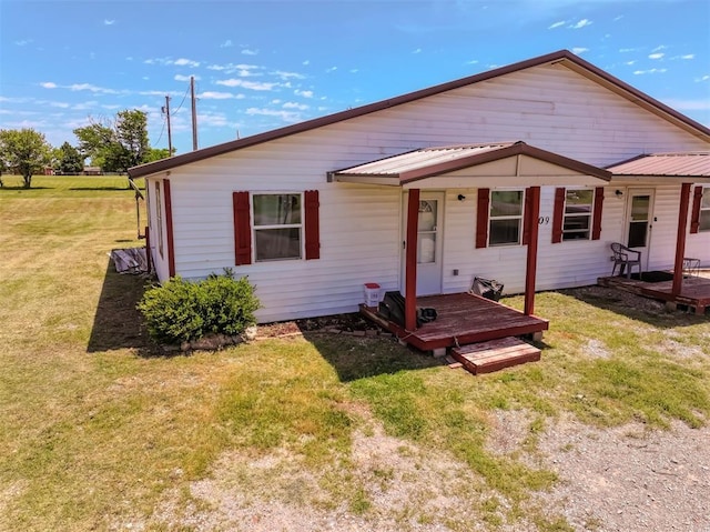 109 Clover Ln, Amber, OK 73004 - view of front of property featuring a front yard