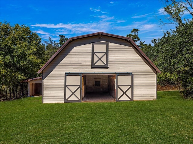 2901 NE 122nd St, Edmond, OK 73013 - view of barn featuring a lawn