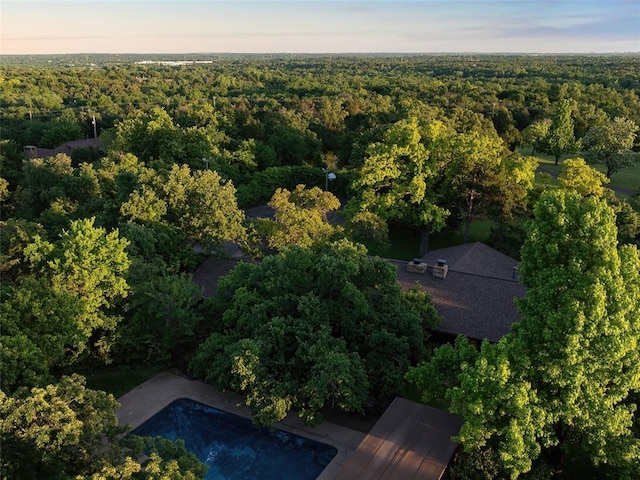 2901 NE 122nd St, Edmond, OK 73013 - aerial view of a forest and a pool area