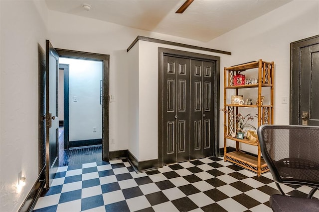 1217 NW 44th St, Oklahoma City, OK 73118 - entrance foyer with dark flooring and baseboards