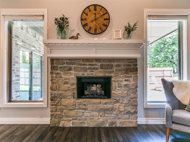 4133 Carmina Dr, Edmond, OK 73034 - detailed view of baseboards and wood finished floors