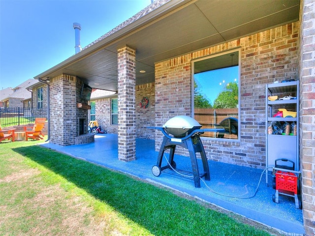 4133 Carmina Dr, Edmond, OK 73034 - view of patio / terrace
