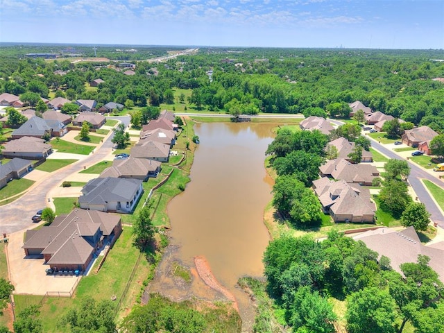 4133 Carmina Dr, Edmond, OK 73034 - view of property location with a large body of water and nearby suburban area