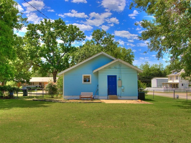 view of outbuilding featuring entry steps and central AC